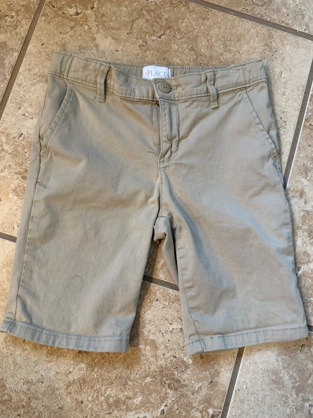 The Children's Place Khaki Uniform Shorts